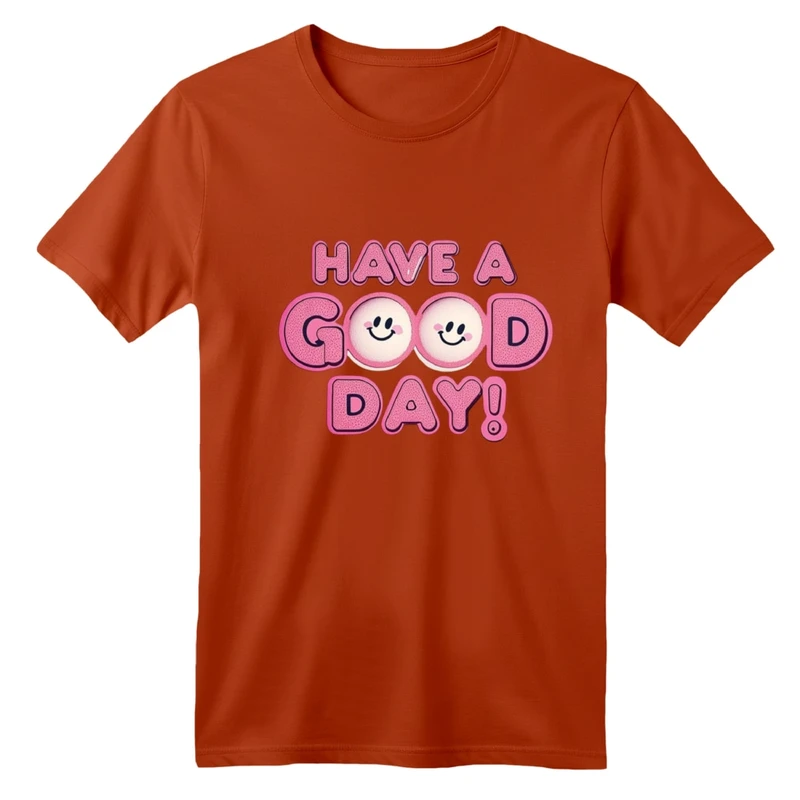 تی شرت آستین کوتاه بچگانه مدل نوشته روز خوب