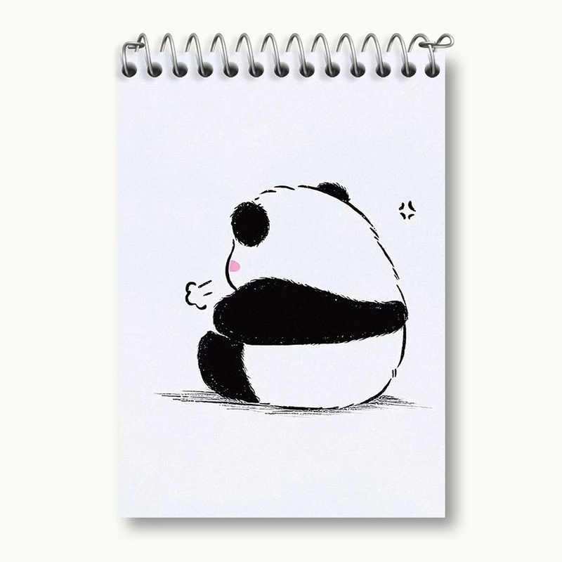دفتر یادداشت 50 برگ خندالو طرح پاندای کیوت کد N1951