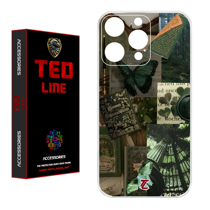 کاور تد لاین طرح کلاژ هنری کد 1118 مناسب برای گوشی موبایل اپل Iphone 16 Pro 