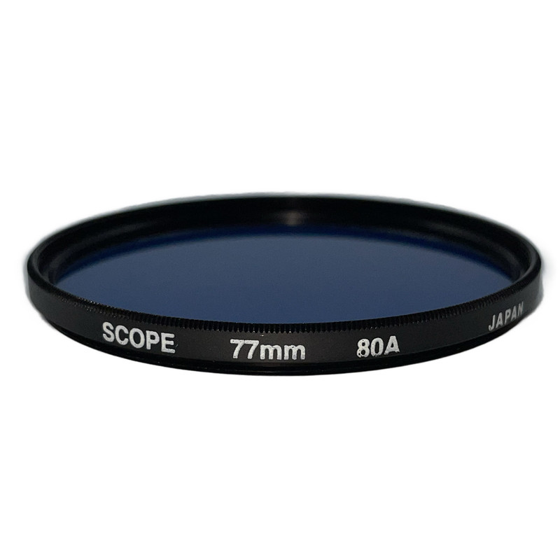 فیلتر لنز اسکوپ مدل B (80A)-77MM