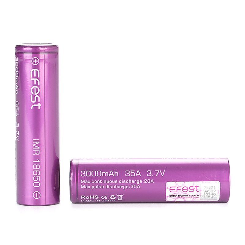 باتری قابل شارژ ایفست مدل 18650 باتری قابل شارژ ایفست مدل 18650
