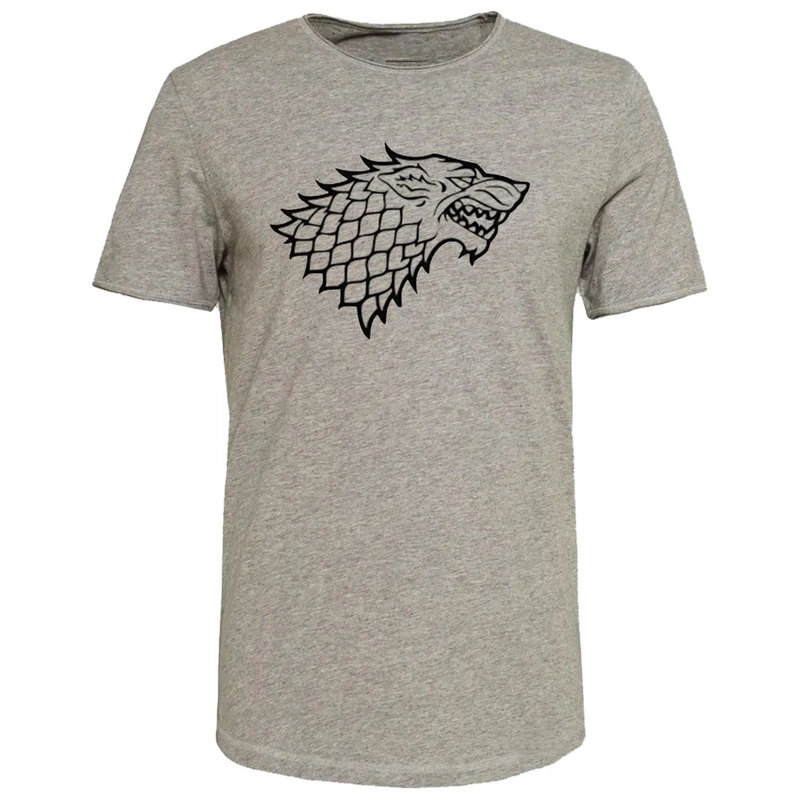 تی شرت آستین کوتاه مردانه مدل game of thrones کد B584  رنگ طوسی