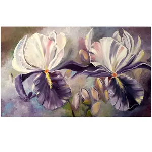 تابلو نقاشی رنگ روغن طرح گل مگنولیا کد 0077