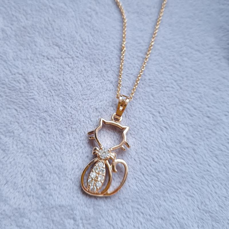آویز گردنبند دخترانه ژوپینگ مدل گربه