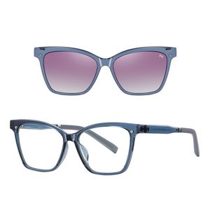 فریم عینک طبی آلبرت وگ مدل CG7704C344-P190 Polarized Double Switch به همراه کاور آفتابی