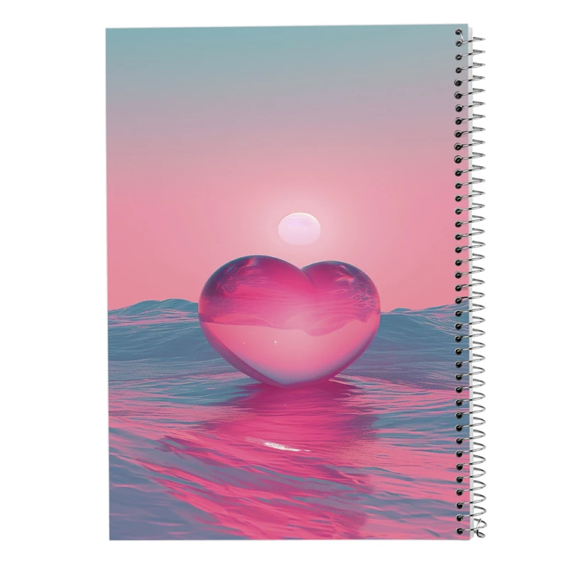 دفتر نت موسیقی 50 برگ مدوپد مدل عاشقانه love کد DF14077