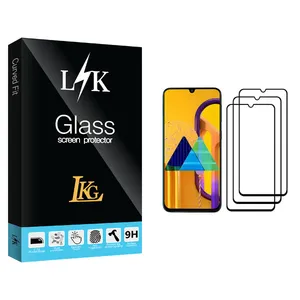 LKG LK Glass Screen Protector For Samsung Galaxy M30s Pack Of 3