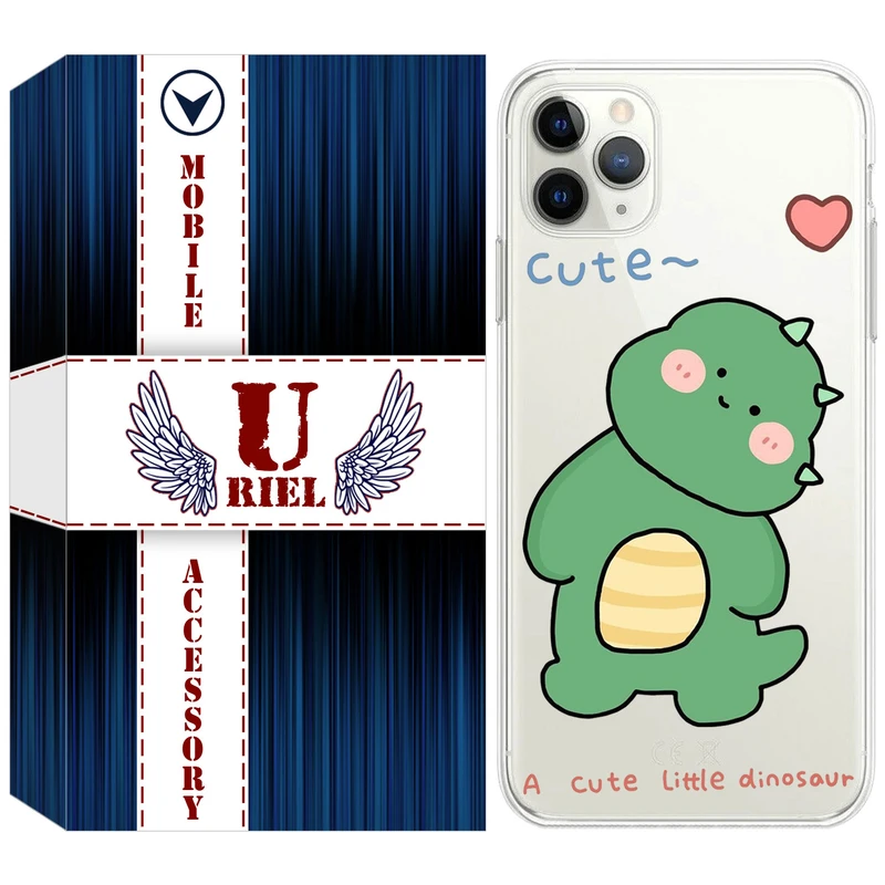 کاور یوریل مدل Clear کد 3 طرح دایناسور مناسب برای گوشی موبایل اپل iPhone 11 Pro Max