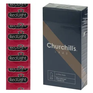 مجموعه  کاندوم‌چرچیلز ۱۲ عددی و ۵ فویل ردلایت