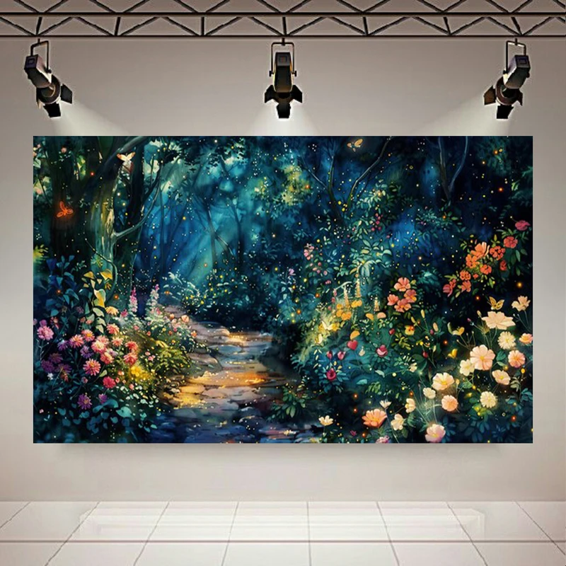 پوستر طرح بک لایت جنگل آرام مدل پرتو خورشید کد AR304574