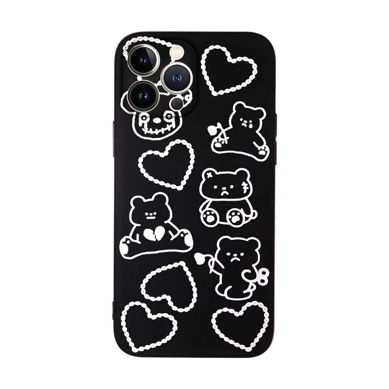 کاور قاب گارد طرح خرس و قلب کد f9570 مناسب برای گوشی موبایل اپل iphone 15 Pro