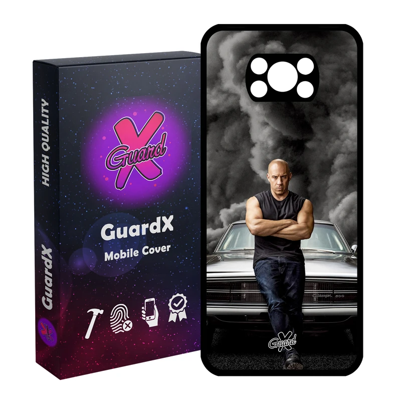 کاور گارد ایکس طرح Vin Diesel مدل Glass10183 مناسب برای گوشی موبایل شیائومی Poco X3 Pro