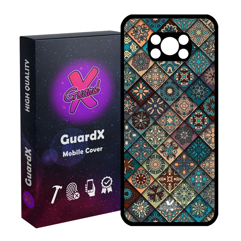 کاور گارد ایکس طرح Tile مدل Glass10093 مناسب برای گوشی موبایل شیائومی Poco X3 / Poco X3 NFC