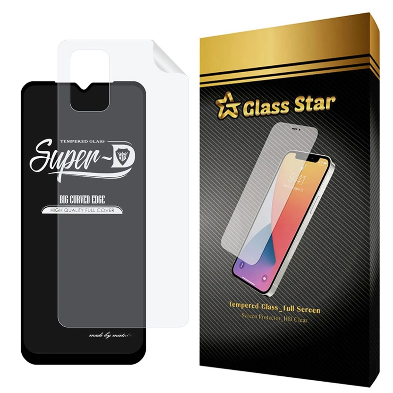 محافظ صفحه نمایش گلس استار مدل 2SN مناسب برای گوشی موبایل سامسونگ Galaxy A02s به همراه محافظ پشت گوشی