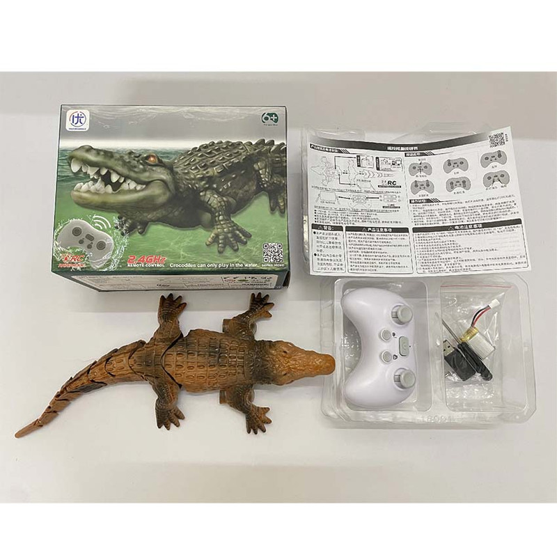 اسباب بازی کنترلی مدل کروکودیل طرح تمساح شناگر کد 18001/1