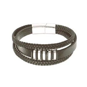 دستبند مردانه مدل نیکولو چرم طبیعی کد 2255