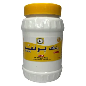رنگ نیم پلاستیک سفید برنت مدل 2x1 حجم 1000 میلی لیتر