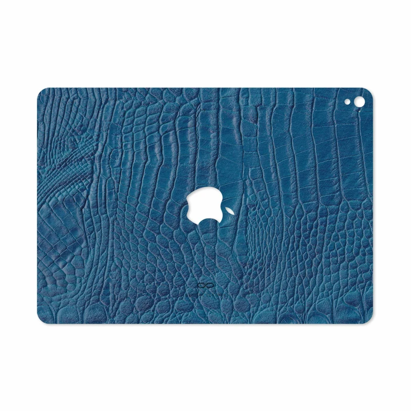 برچسب پوششی ماهوت مدل Blue-Crocodile-Leather مناسب برای تبلت اپل iPad Pro 9.7 2016 A1674