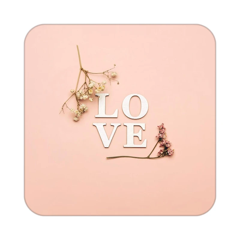 زیر لیوانی کاکتی طرح عاشقانه مدل mp37009