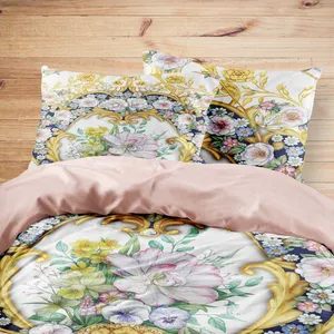 سرویس خواب مدوپد طرح زرگل مدل mod00581 یک نفره 4 تکه