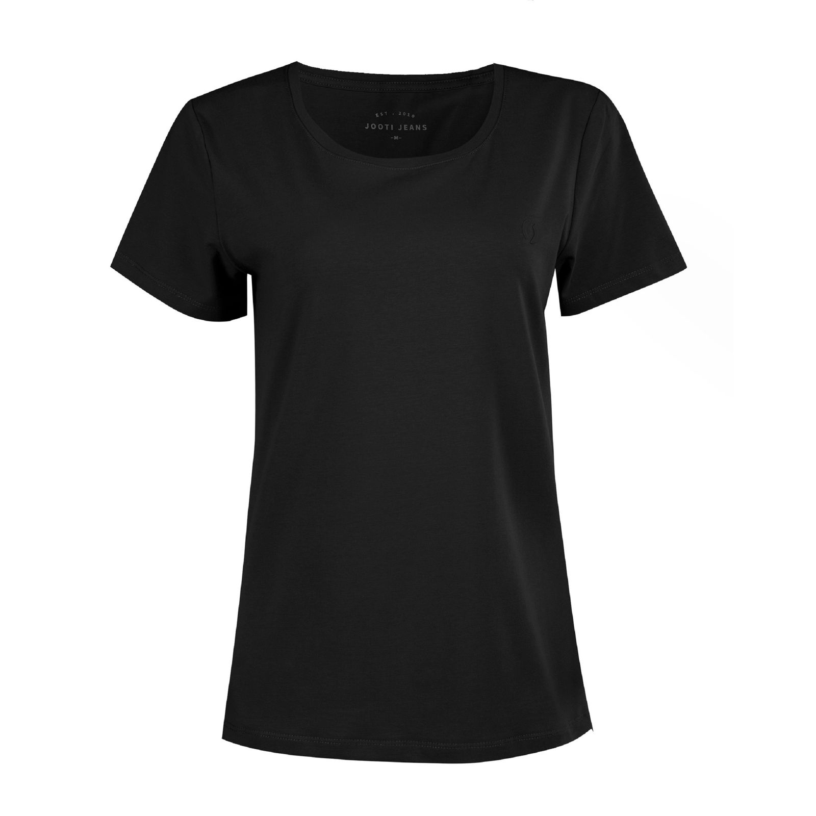 تی شرت آستین کوتاه زنانه جوتی جینز مدل یقه گرد کد 1551344 رنگ مشکی -  - 1