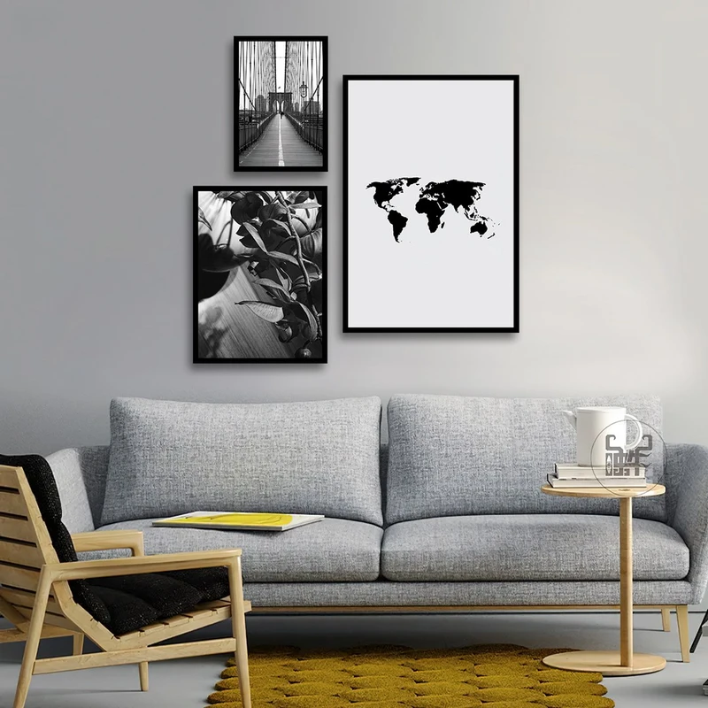 تابلو بکلیت طرح منظره شهر مدل شاین اکلیلی B-855 مجموعه 3 عددی