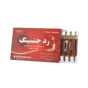 ویال خوراکی رد جینسینگ چوافارم بسته 10 عددی