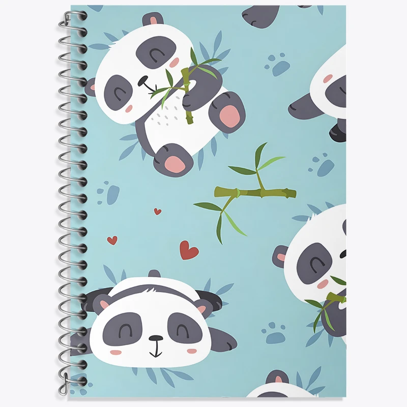 دفتر لغت 50 برگ خندالو طرح پترن پاندا کد N4052