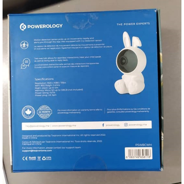 دوربین اتاق کودک پاورولوجی مدل  Baby cam real-time