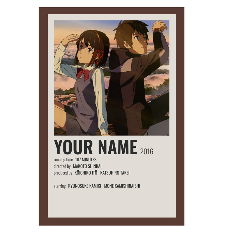 پوستر مدل انیمه اسم تو your name کد 502