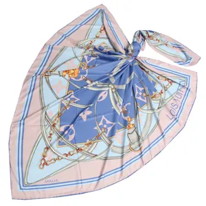 روسری زنانه مدل ابریشم مزونی دور کد 9065