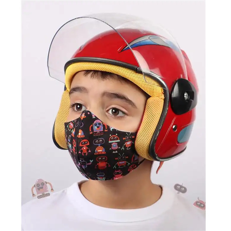 ماسک پارچه‌ای بچگانه مدل تنفسی کد MDSS-CE3087