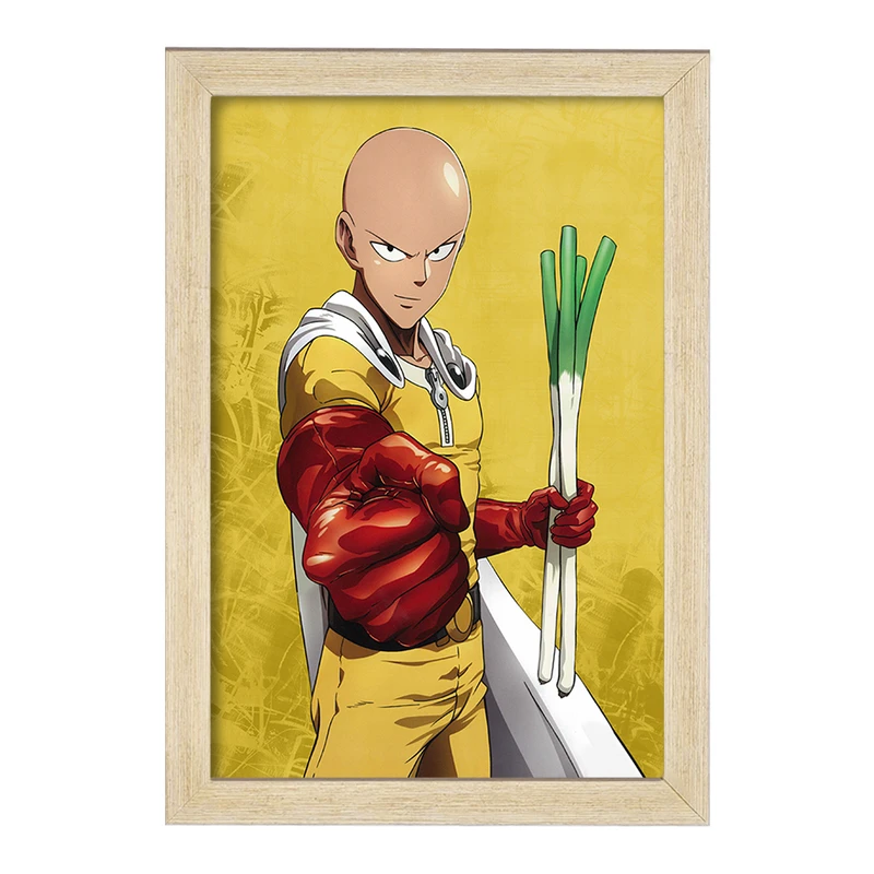 تابلو خندالو مدل سایتاما انیمه مرد تک مشتی One Punch Man  کد 11379