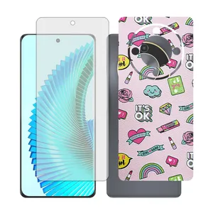 Glass together model transparent screen protector suitable for Honor X9b mobile phone with back cover sticker