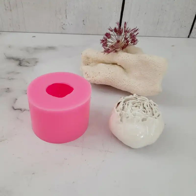 قالب شمع مدل رز پیونی کد 5