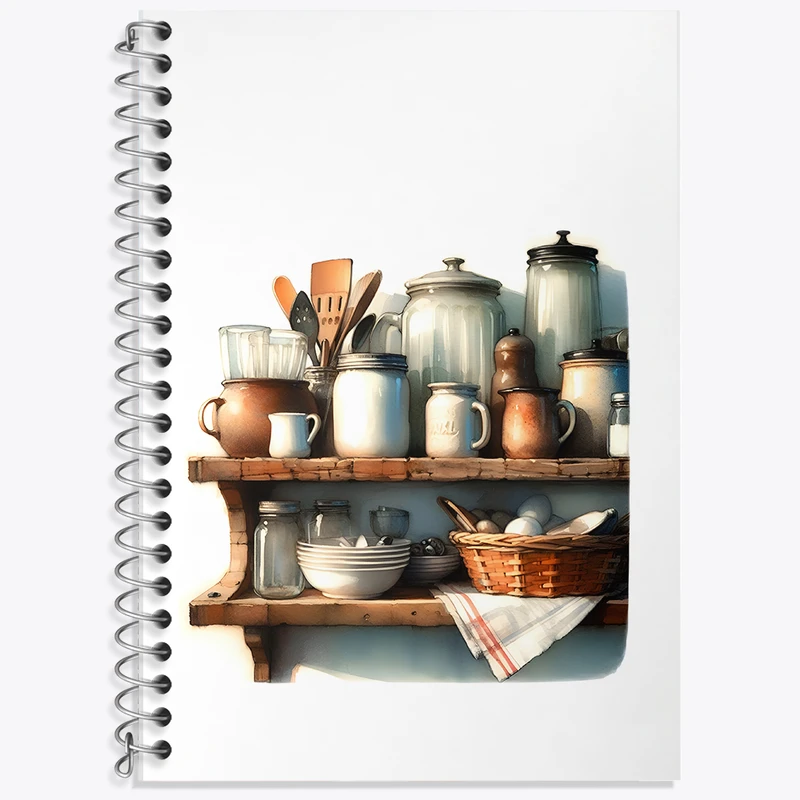 دفتر نت موسیقی 50 برگ خندالو طرح آشپزخانه کد F6196