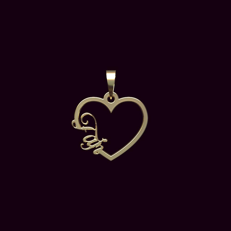 آویز گردنبند طلا 18 عیار زنانه مدوپد مدل اسم فجر fajr کد PB1-10483