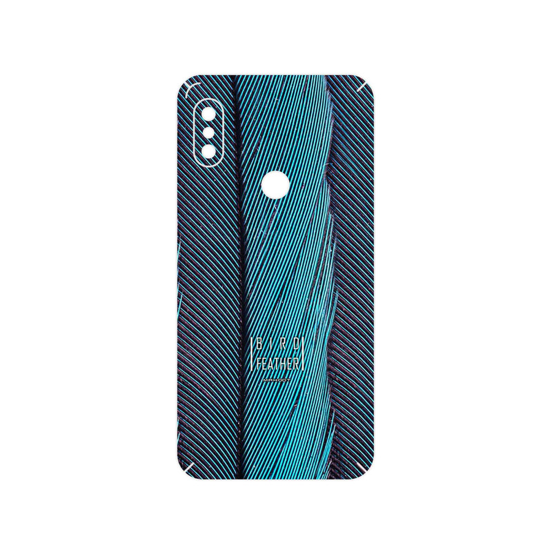 برچسب پوششی ماهوت مدل Turquoise feathers مناسب برای گوشی موبایل شیائومی Redmi Note 6 Pro