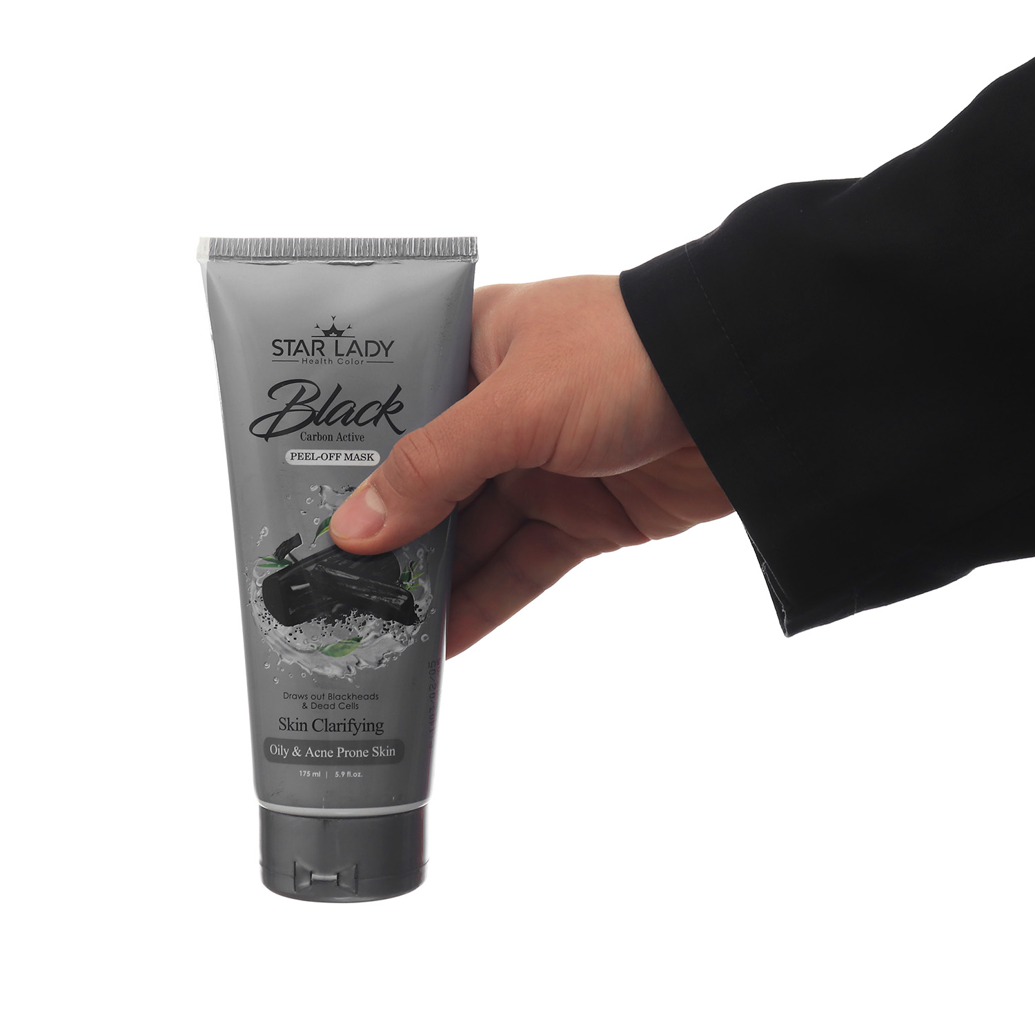 ماسک صورت استارلیدی مدل ضد جوش ذغال فعال و شیباتر حجم 175 میلی لیتر