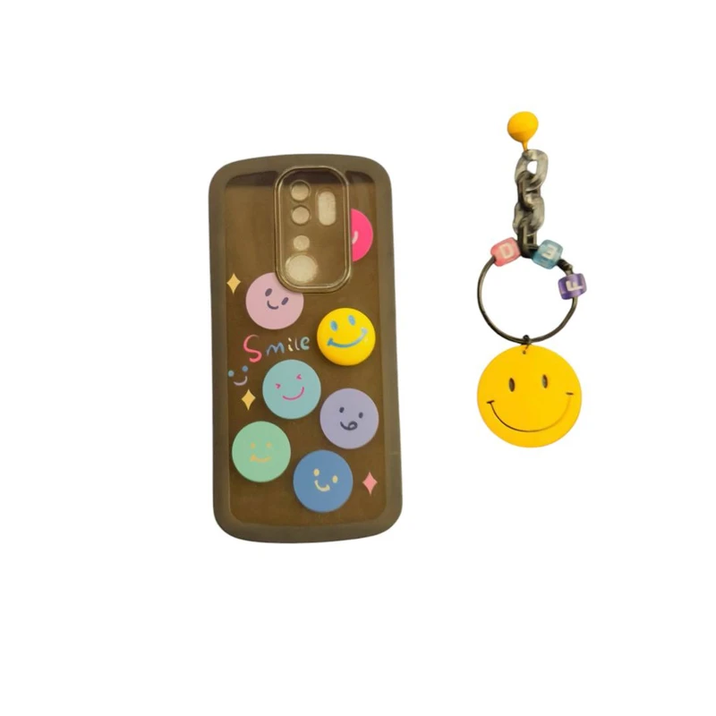 کاور کد Emoji _44 مناسب برای گوشی موبایل شیائومی Redmi note 8 pro به همراه بند آویز