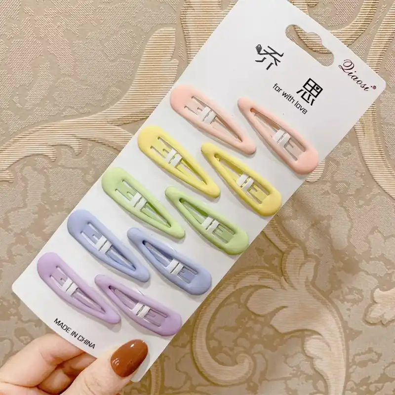 گیره مو زنانه مدل تق تقی کد G بسته10عددی