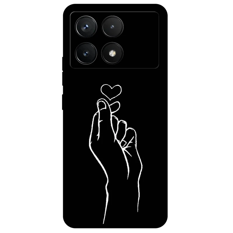 کاور مگافون طرح قلب مدل 7769 مناسب برای گوشی موبایل شیائومی Poco X6 Pro  