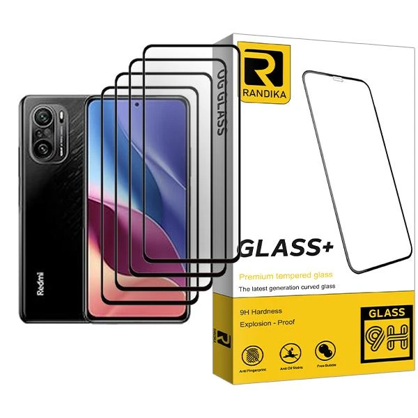 محافظ صفحه نمایش راندیکا مدل Randika Glass MIX004 مناسب برای گوشی موبایل شیائومی Redmi K40 Pro plus بسته چهار عددی