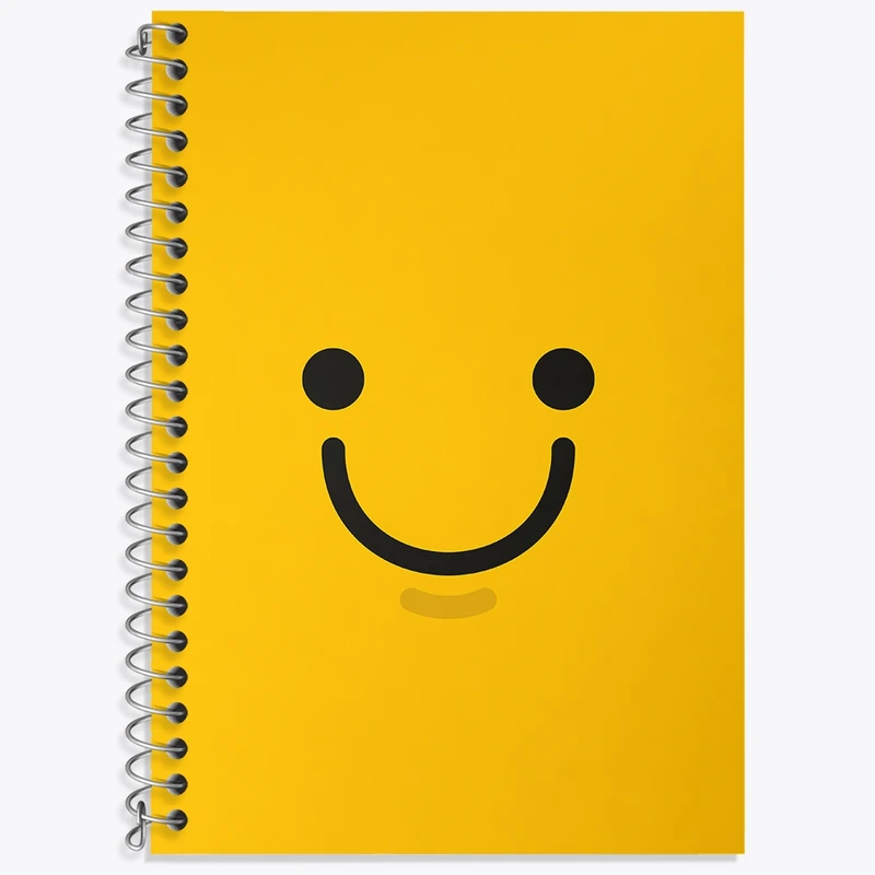 دفتر زبان 50 برگ خندالو مدل سه خط طرح ایموجی کد N613