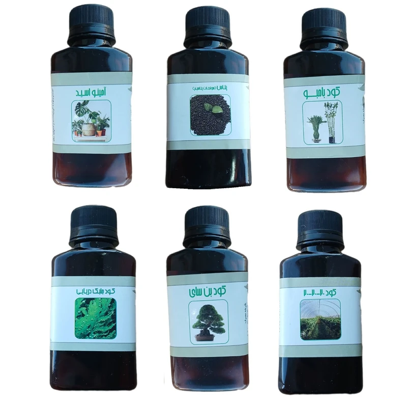 کود مایع پتاس و امینو اسید و بامبو و بن سای و جلبک دریایی و کود کامل سه بیست مدل life drop حجم 110 میلی لیتر