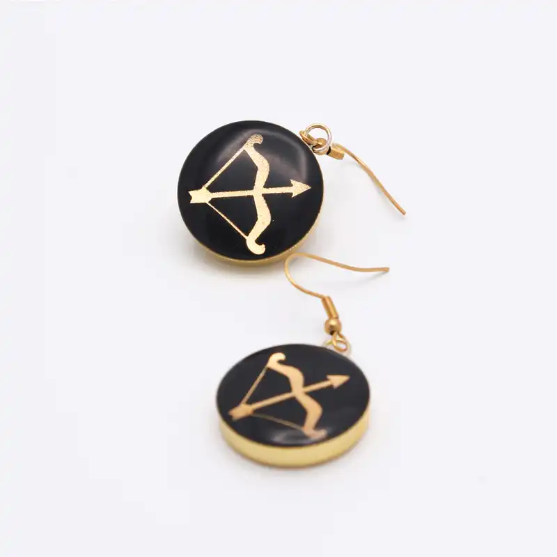 گوشواره زنانه آلتین هنر مدل ماه آذر