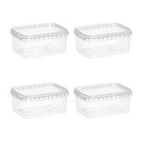 ظرف نگهدارنده مدل teb plastic کد 550cc بسته 4 عددی