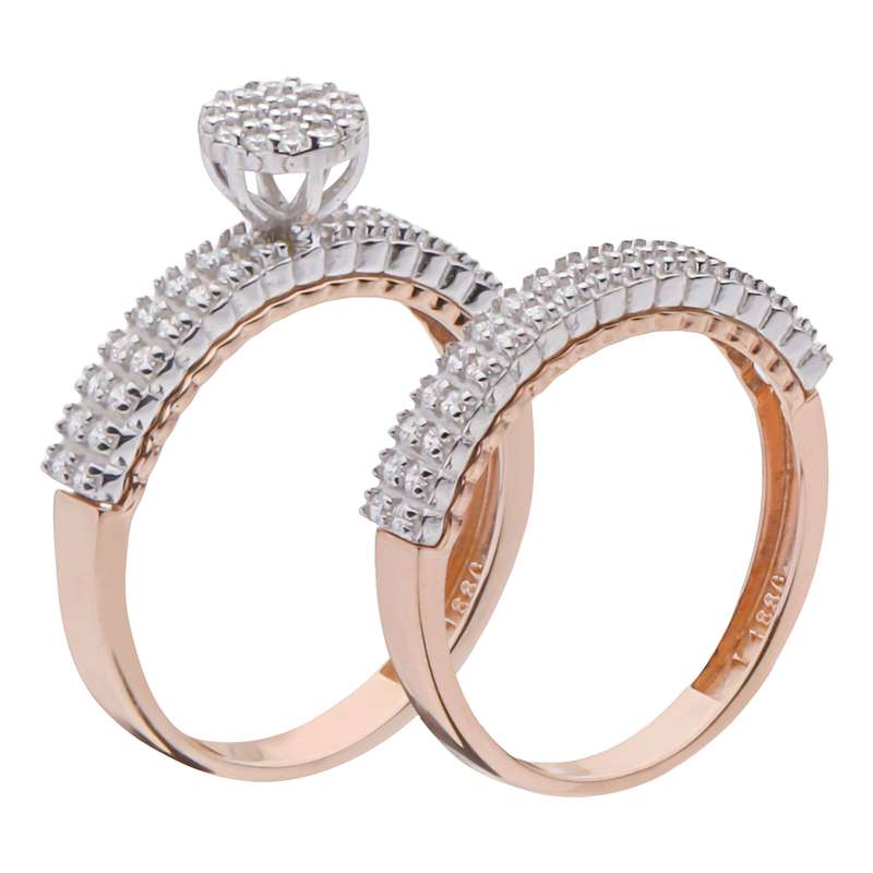 ست حلقه و پشت حلقه طلا 18 عیار زنانه مایا ماهک مدل MR1147 ست حلقه و پشت حلقه طلا 18 عیار زنانه مایا ماهک مدل MR1147