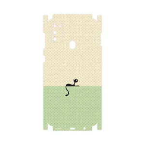 MAHOOT Minimal Internet Cat Icon-FullSkin Cover Sticker for Samsung Galaxy M21