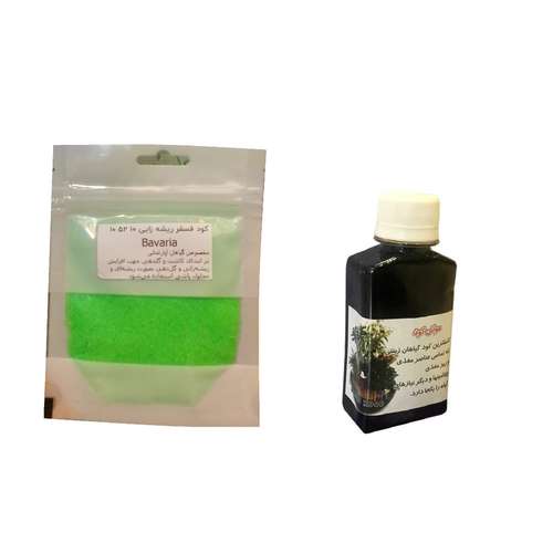 کود مایع مولتی کود و کود فسفر ریشه زایی 10 52 10 کد 01 وزن 160 گرم بسته 2 عددی